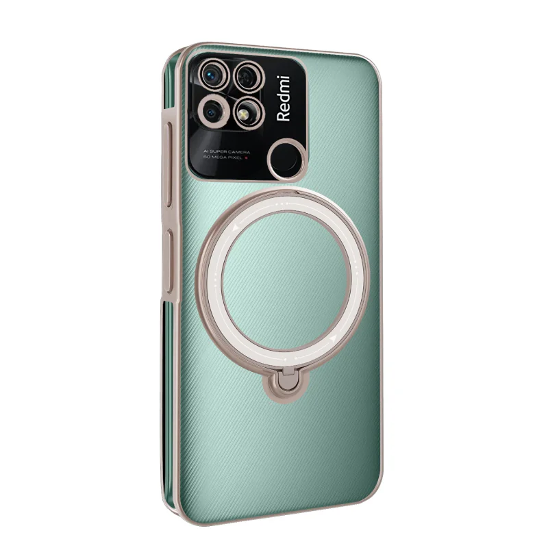 Capa Transparente Apokin para Xiaomi Redmi 10C com Anel e MagSafe Variedade de cores - Imagem 3