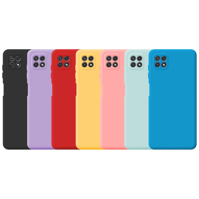 Capa de Silicone Macio Apokin para Samsung Galaxy A22 5G Azul - Imagem 1