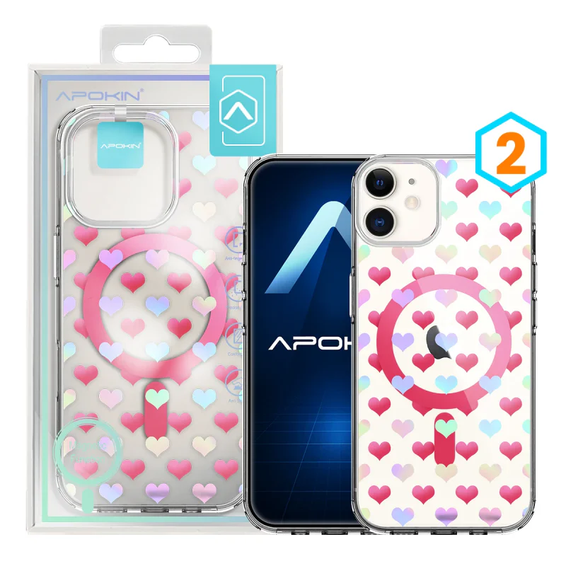 Capa Apokin para iPhone 11 Efeito Metálico Iridescente com MagSafe 3 - Imagem 3