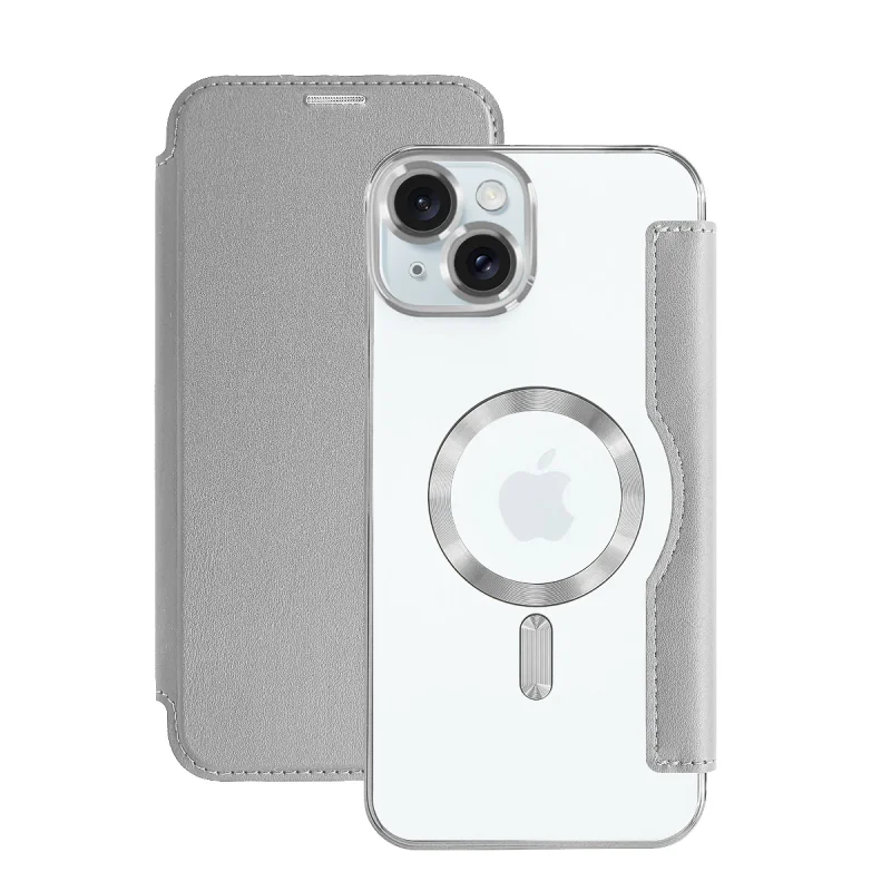 Capa Apokin Mocome para iPhone 15 Cromada com MagSafe Azul - Imagem 6