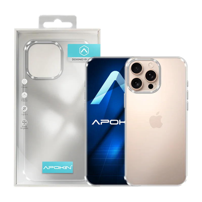 Capa Apokin para iPhone 16 Pro Antichoque com Bordo Colorido Transparente - Imagem 6