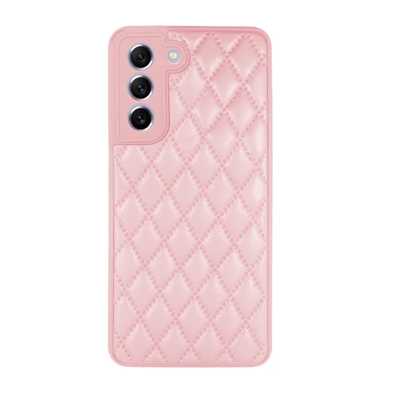 Capa Apokin para Samsung Galaxy S21 FE Acabamento Efeito Pele e Fumado Rosa - Imagem 4