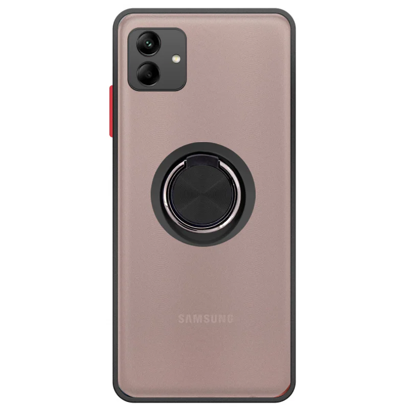 Estojo de Gel Apokin com Íman e Suporte Fumê para Samsung Galaxy A04e Vermelho - Imagem 2