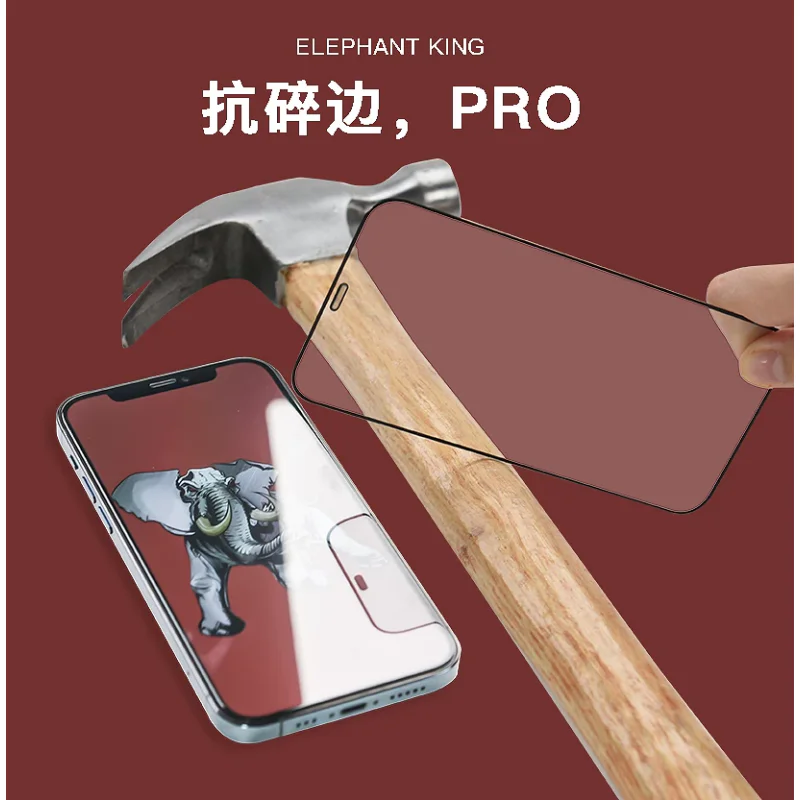 Película de Vidro Temperado Apokin Super Strong Grade A+ para iPhone 15 Pro Preto - Imagem 4