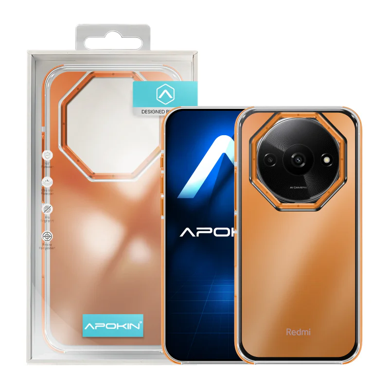 Capa Apokin para Xiaomi Redmi A3 Camaleão Laranja - Imagem 2