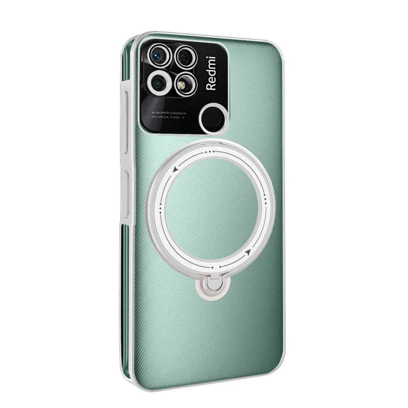 Capa Transparente Apokin para Xiaomi Redmi 10C com Anel e MagSafe Variedade de cores - Imagem 2
