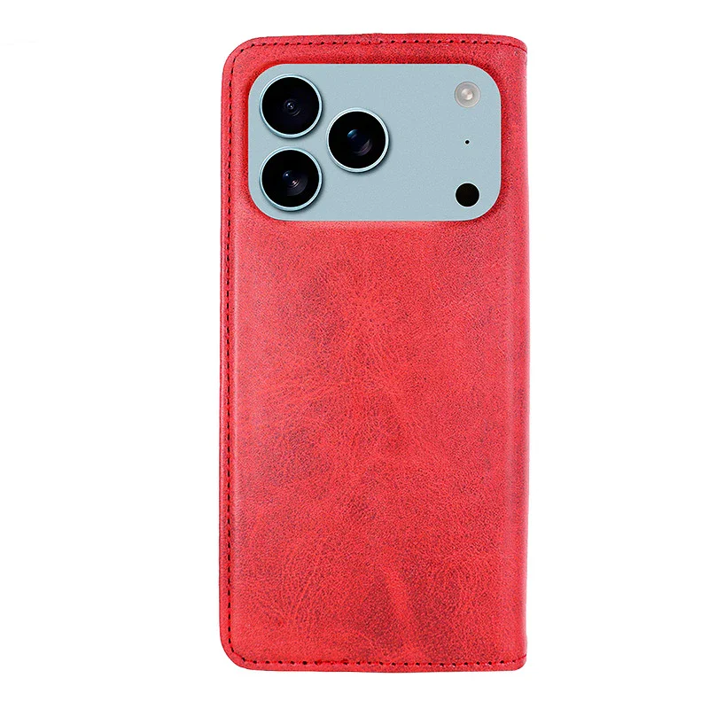 Capa de Livro Apokin para Apple iPhone 17 Pro Max e iPhone 18 Pro Max Pele Sintética Preto - Imagem 5