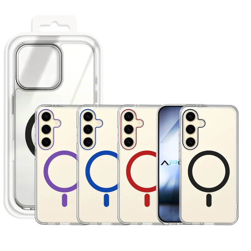 Capa Apokin em Vidro com MagSafe para Samsung Galaxy S24 Plus Variedade de cores - Imagem 1