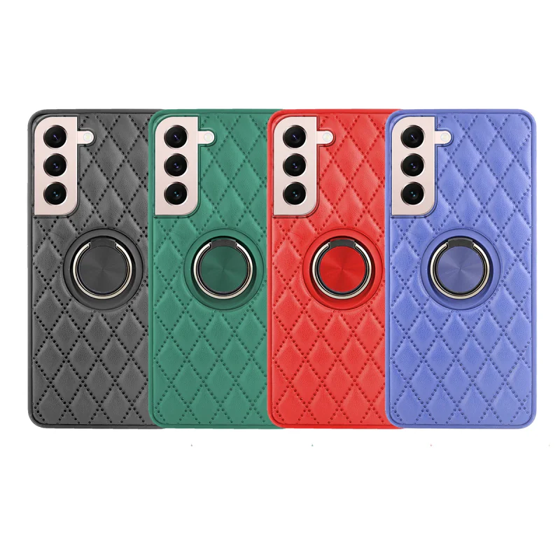 Capa Apokin Chamel para Samsung Galaxy S22 Plus 5G Magnética com Suporte Pele Fumada Azul - Imagem 1