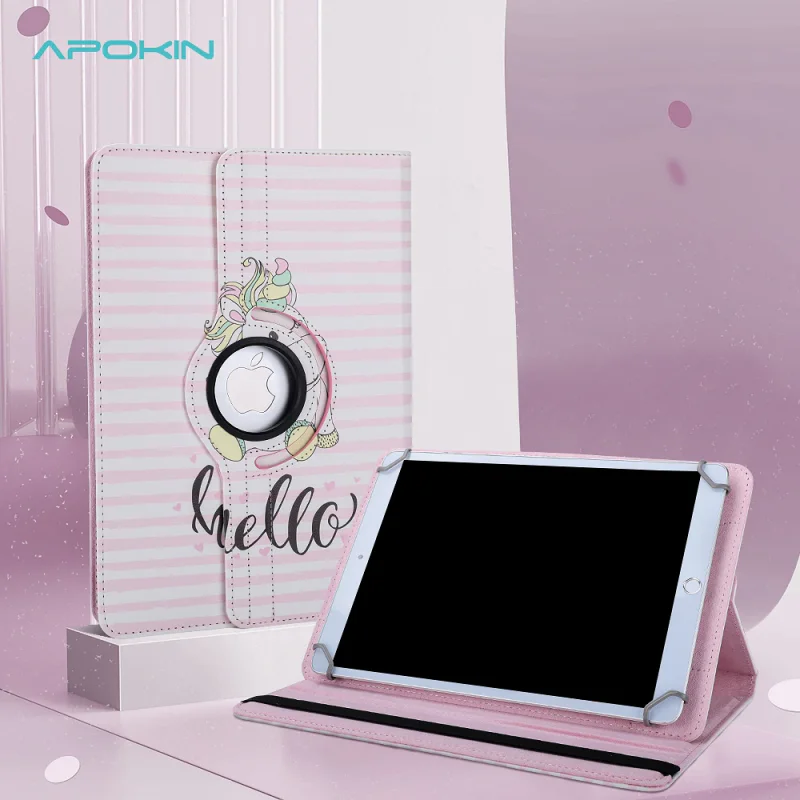 Capa Dobrável Rotativa Apokin Universal para Tablet 9-10 polegadas Cor 6 - Imagem 5