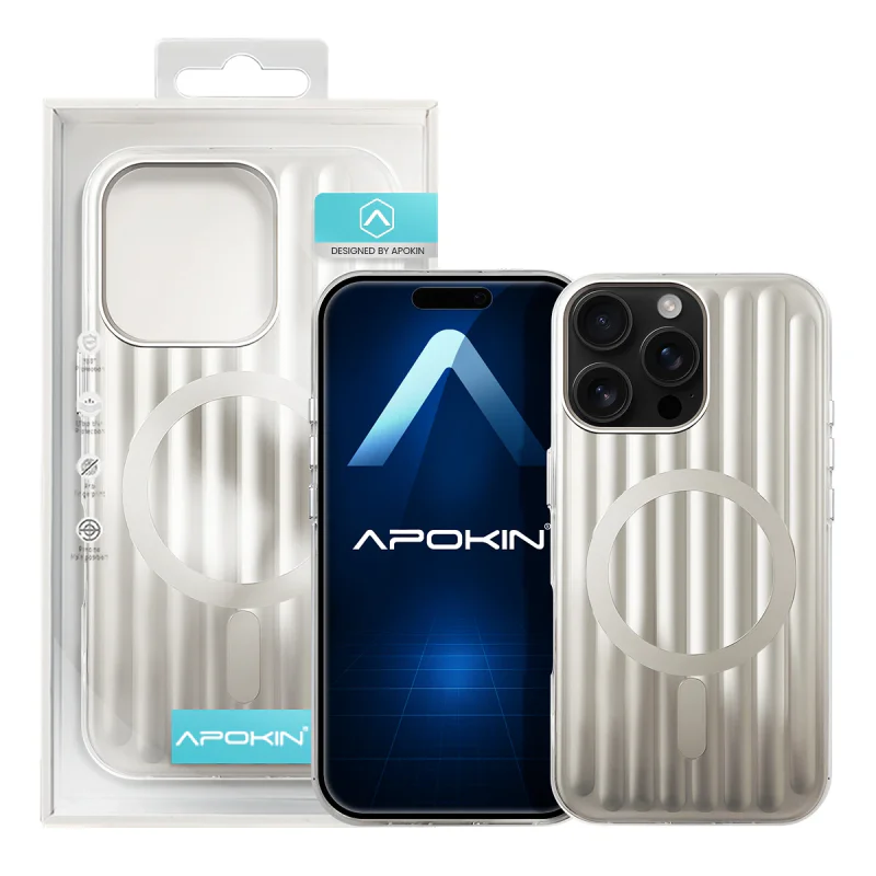 Capa Apokin para iPhone 16 Pro Max Mate Metalizada com MagSafe Preto - Imagem 4
