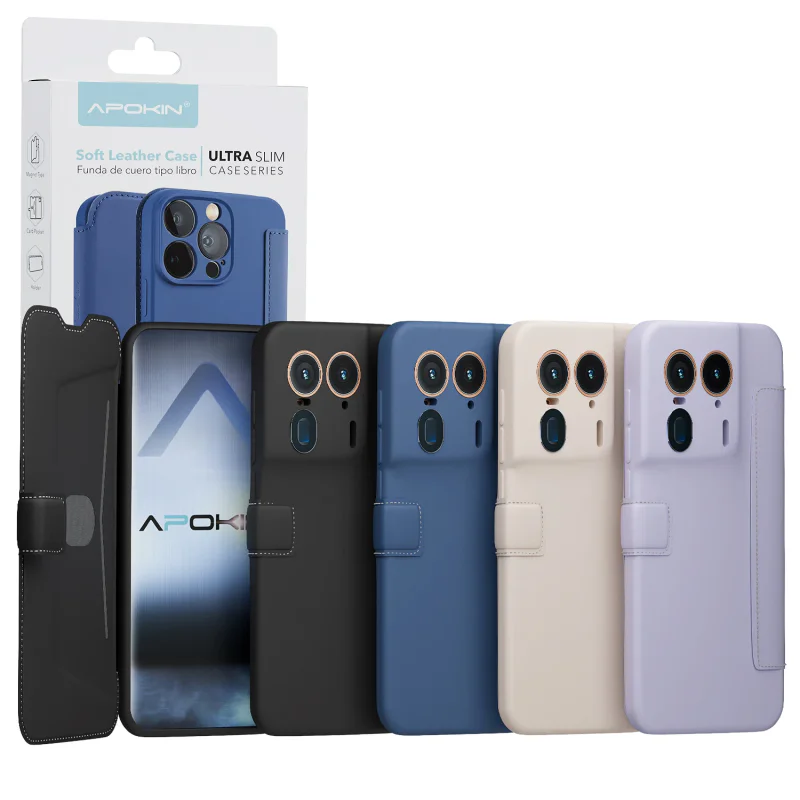 Capa de Silicone Apokin para Motorola Moto Edge 50 Ultra Suave Preto