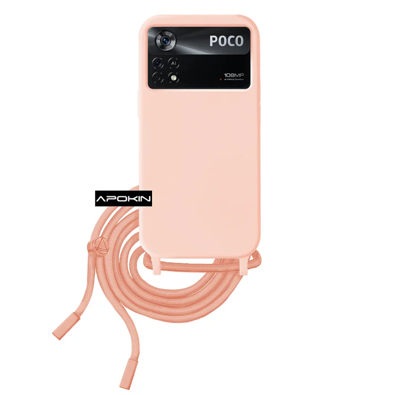 Capa Apokin para Xiaomi Poco X4 Pro com Cordão Suave Variedade de cores - Imagem 5