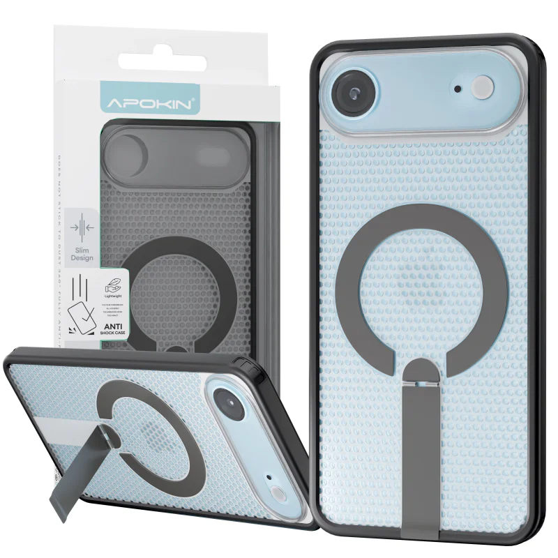Capa Apokin para iPhone 17 Air Dissipação de Calor com MagSafe e Suporte - Imagem 1