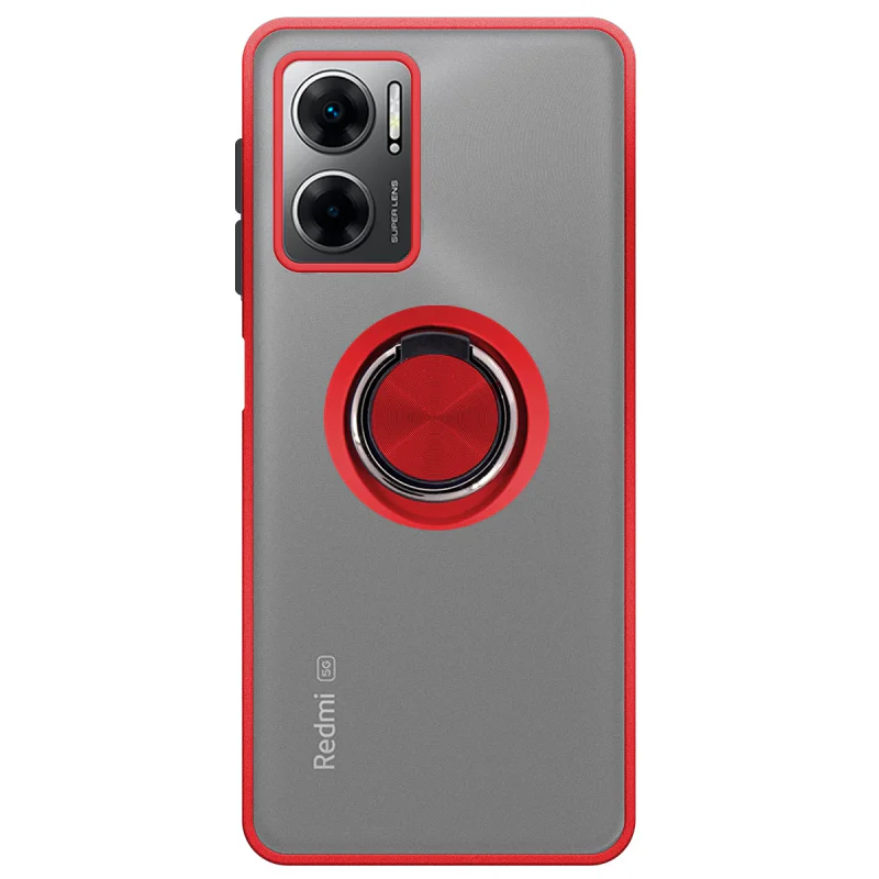 Capa Apokin para Xiaomi Redmi 10 5G em Gel com Suporte e Íman Fumado Variedade de cores - Imagem 2