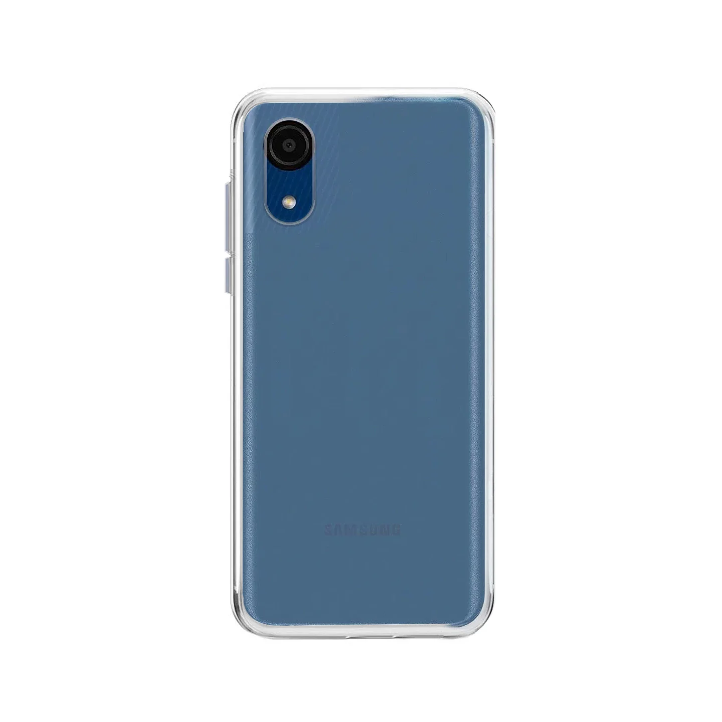Capa de Silicone Apokin Transparente para Samsung Galaxy A03 Core - Imagem 1