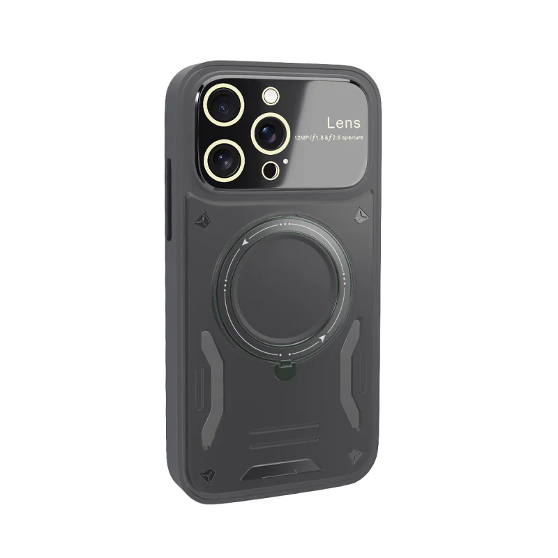 Capa Antichoques Apokin para iPhone 14 Pro Max com Suporte Verde - Imagem 4