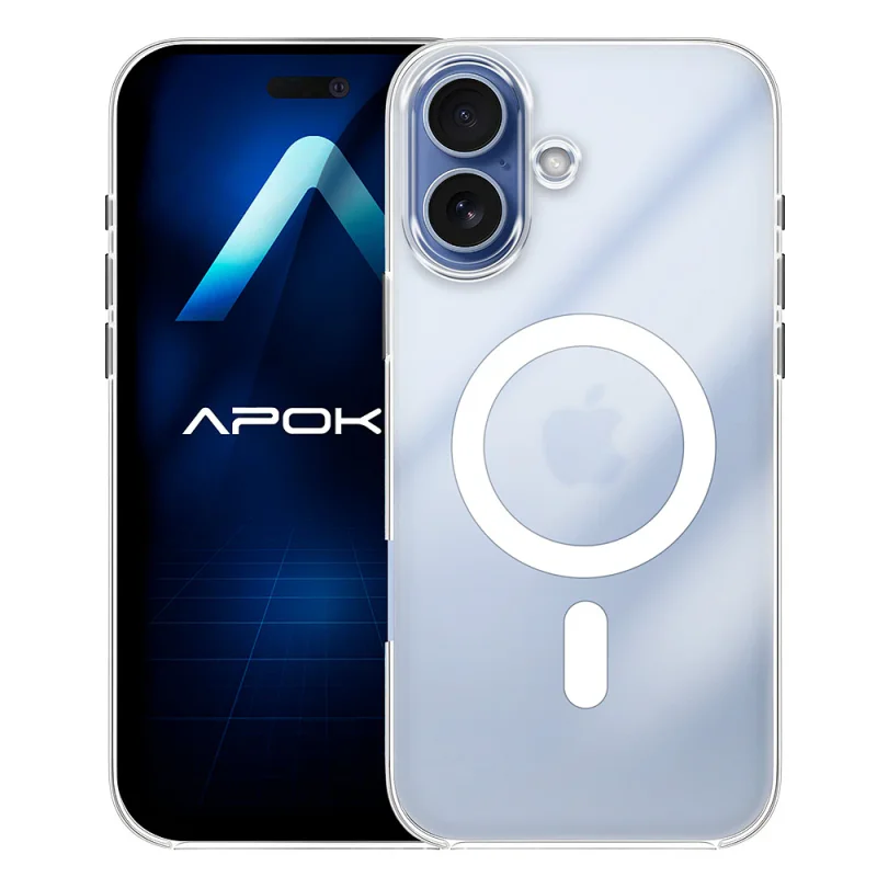 Capa Apokin para iPhone 16 Transparente Mate com MagSafe - Imagem 2