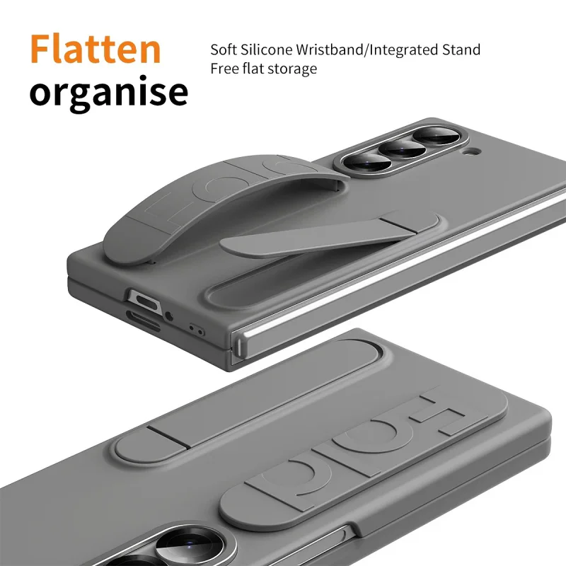 Capa Apokin para Samsung Galaxy Z Fold 8 com Fita e Suporte Azul - Imagem 6