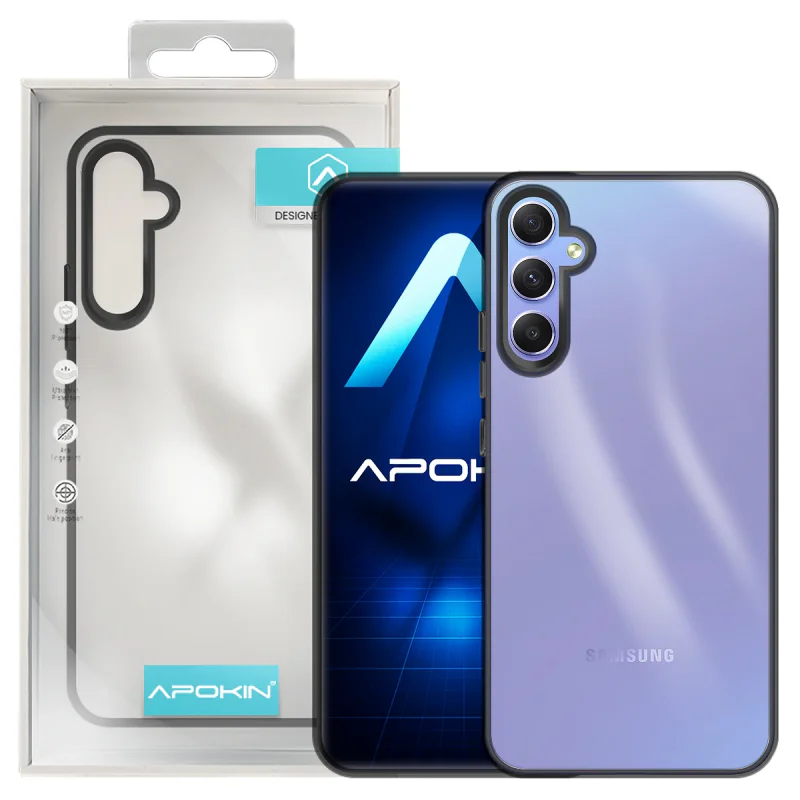 Capa Acrílica Apokin para Samsung Galaxy A05s Transparente Lilás - Imagem 2