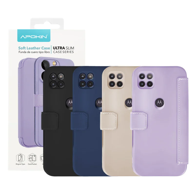 Capa Apokin para Motorola Moto G 5G / 4G Silicone Macio Preto