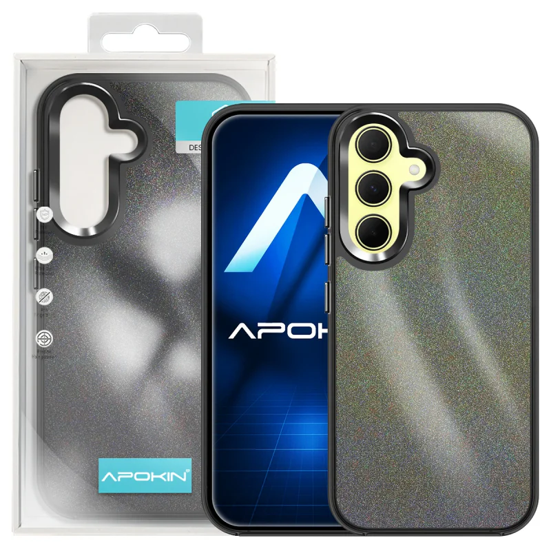 Capa Apokin para Samsung Galaxy A35 Acrílica com Purpurina Rosa - Imagem 6