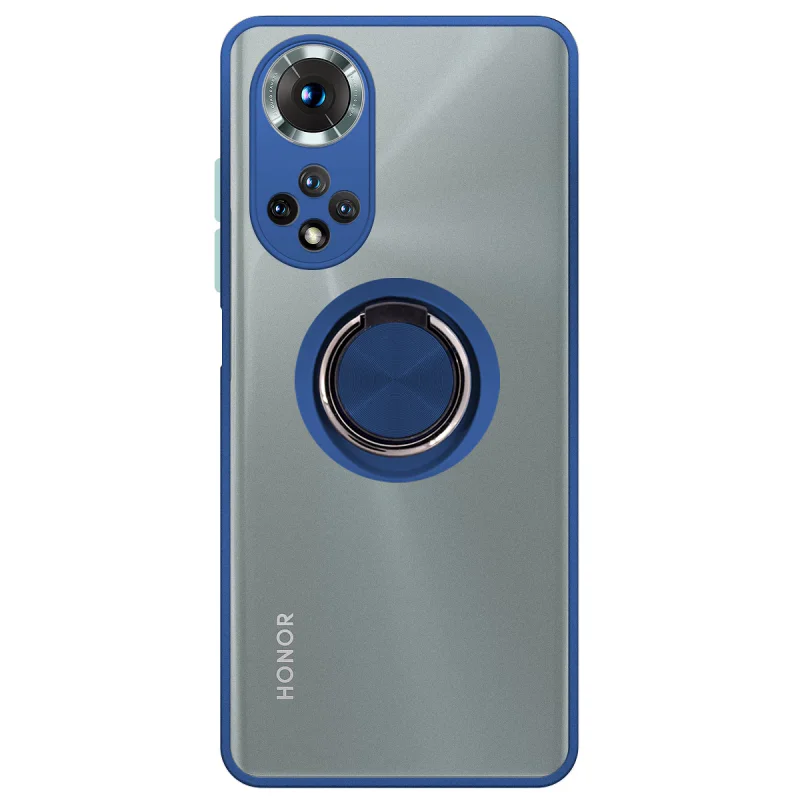 Capa Apokin para Honor X9 4G e 5G em Gel Fumado com Suporte Magnético Preto - Imagem 2