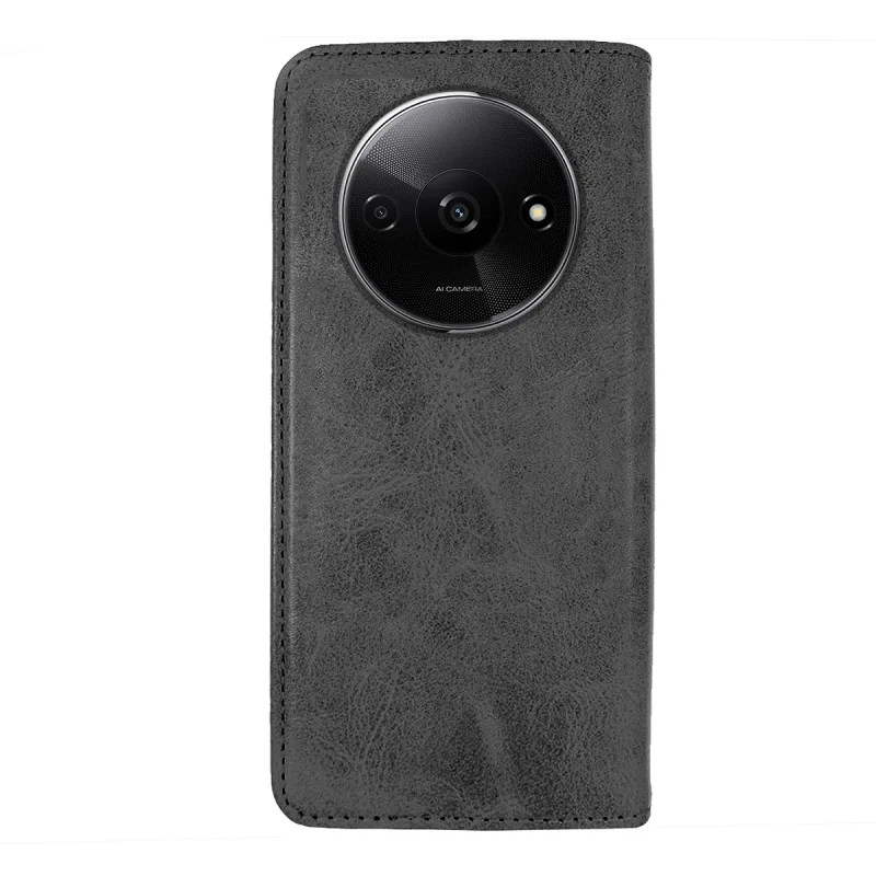 Capa Apokin para Xiaomi Redmi A3 com Porta-cartões em Pele Sintética Preto - Imagem 4