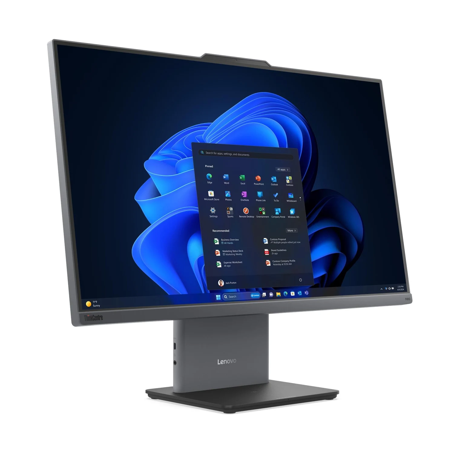 Computador All-in-One Lenovo ThinkCentre neo 50a G6 24" Intel Core Ultra 5 226V 16GB 512GB SSD Windows 11 Pro - Imagem 2