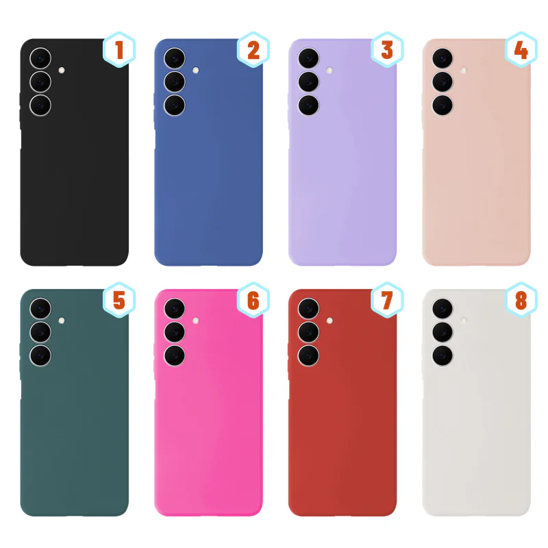 Capa de Silicone Líquido com Efeito Pele Apokin para Samsung Galaxy S25 FE Cor 5 - Imagem 1