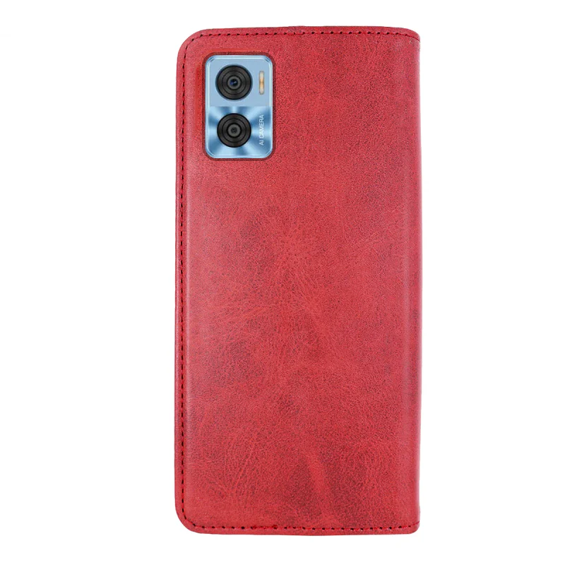 Capa Livro Apokin para Moto E22 / E22i com Porta-Cartões Pele Sintética Preto - Imagem 5