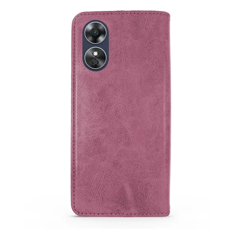 Capa Livro Apokin para Oppo A17 em Pele Sintética com Porta-Cartões Preto - Imagem 2