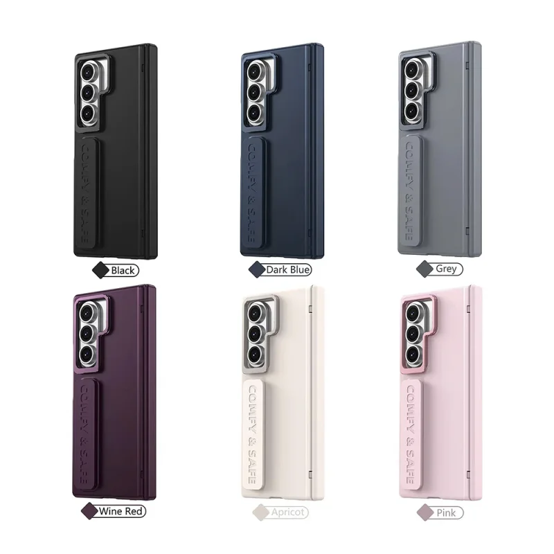 Capa 360 Apokin para Samsung Galaxy Z Fold8 com Suporte Metálico e Proteção de Câmara Azul - Imagem 1
