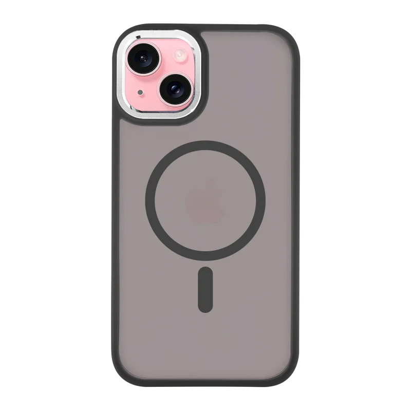 Capa Apokin para iPhone 15 com Alumínio e MagSafe Fumado Variedade de cores - Imagem 3