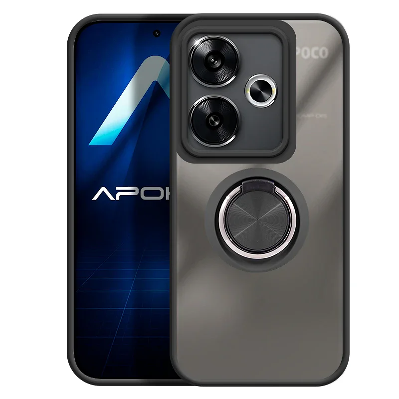 Capa de Gel Apokin com Suporte Fumado para Xiaomi Poco F6 Azul - Imagem 3
