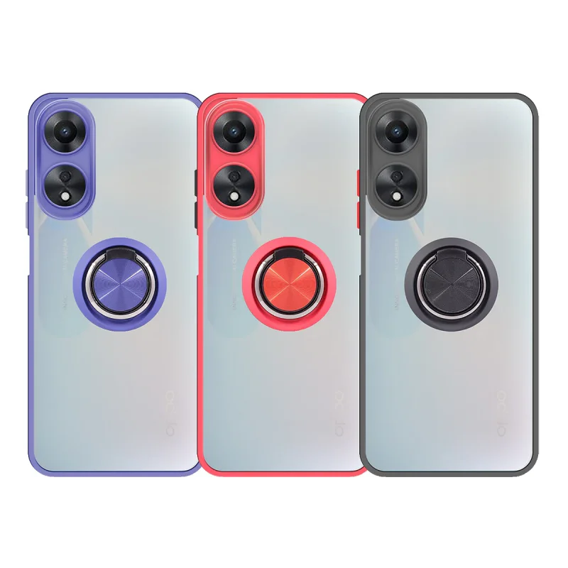 Capa Apokin Gel Magnética com Suporte Smoked para Oppo A78 4G Variedade de cores