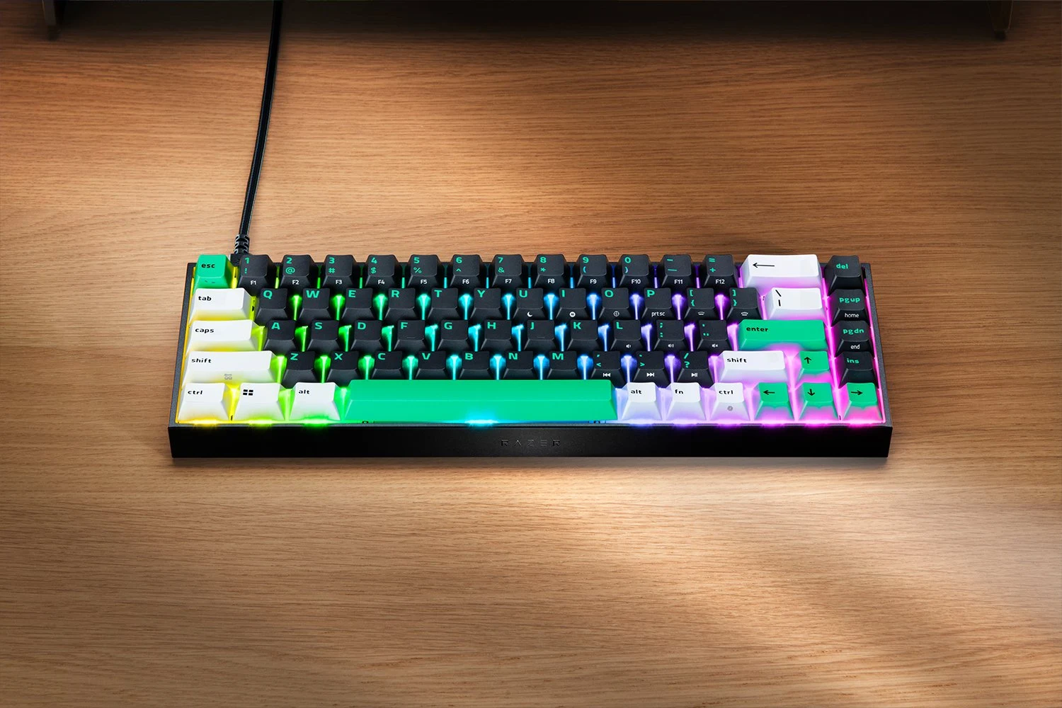 Teclado Gaming Razer Reclusa X Mini 65% Hot-Swappable Switches Táteis Laranja Layout PT - Imagem 2