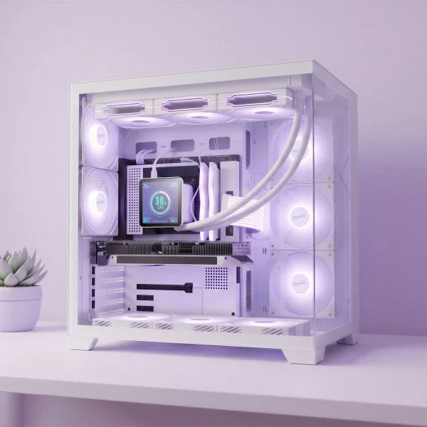 Caixa Gaming Semi-torre Mars Gaming MCVPRO Branco - Imagem 3