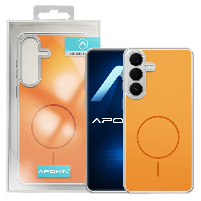 Capa Apokin Clear Mag-Case Acrílica com MagSafe para Samsung Galaxy S26 Branco - Imagem 5