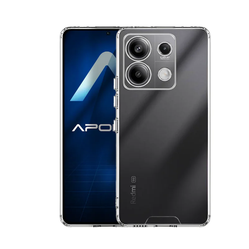 Capa Apokin para Xiaomi Redmi Note 13 Pro 5G e POCO X6 Acrílico Rígido Transparente