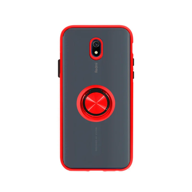Capa Apokin para Xiaomi Redmi 8 em Gel Fumado com Suporte Preto - Imagem 4
