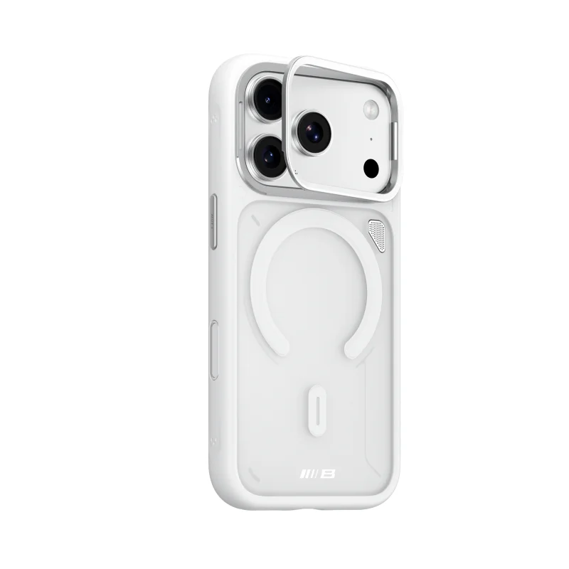 Capa Magnética Blueo Apokin para iPhone 17 Pro e 18 Pro com Suporte e Dissipação de Calor Branco - Imagem 4