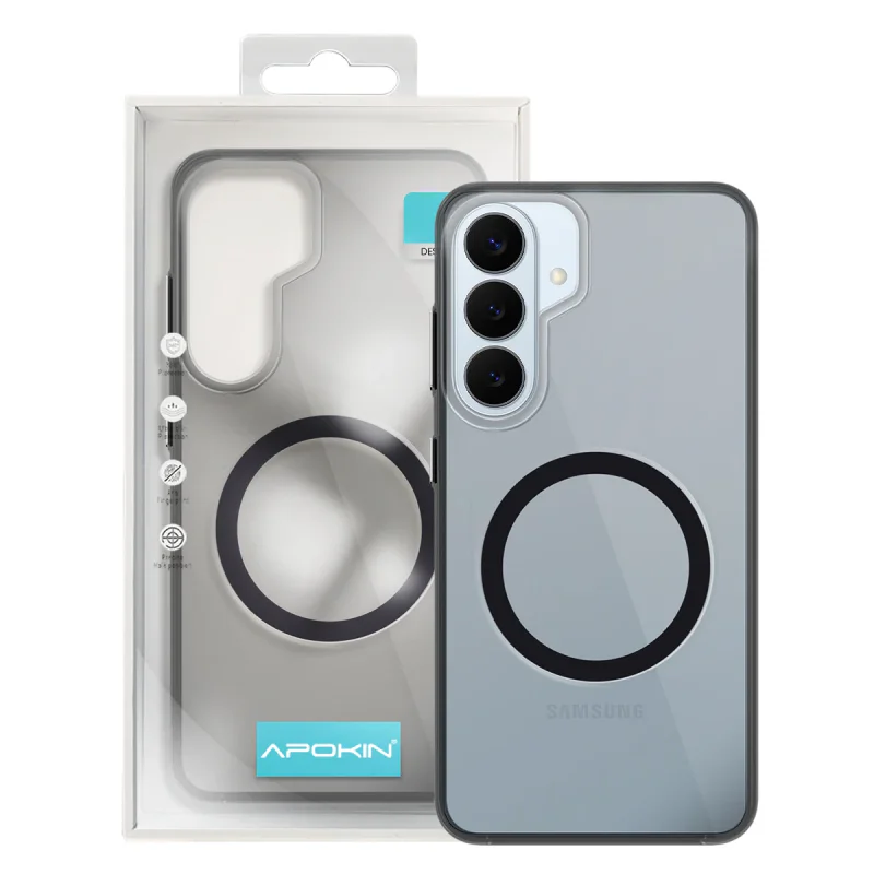 Capa de Policarbonato Apokin MagSafe para Samsung Galaxy S26 Plus Preto - Imagem 3