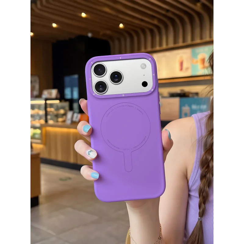 Capa Magnética Apokin Youngkit para iPhone 17 Pro e iPhone 18 Pro Roxo - Imagem 4