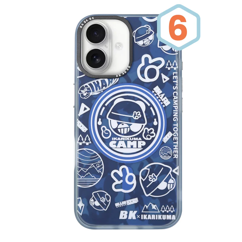 Capa Apokin Mikalen para iPhone 16 Pro com Urso Preto e MagSafe 3 - Imagem 4