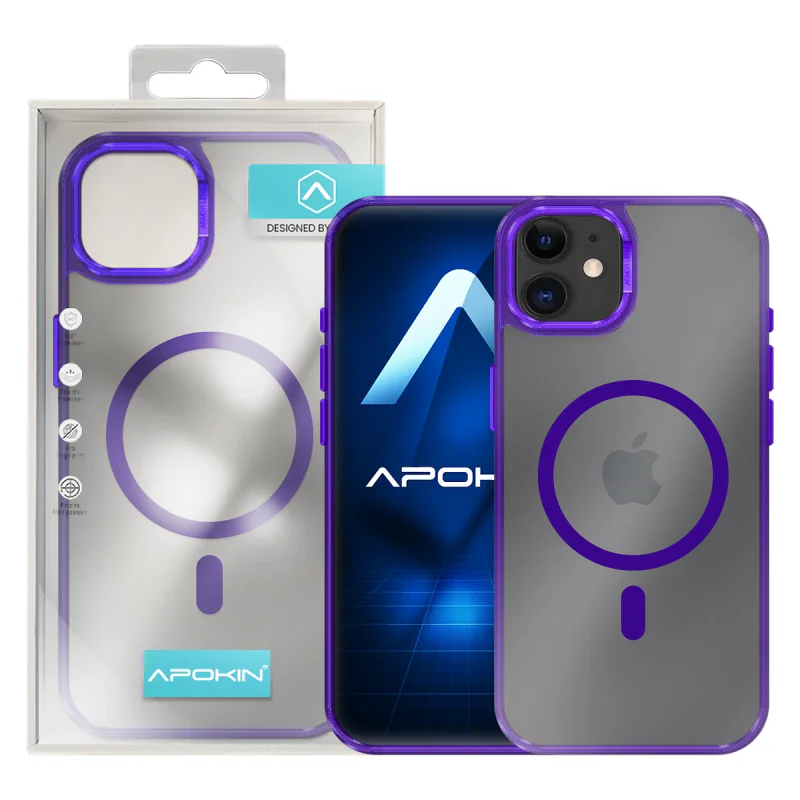Capa Apokin Armadura Mate para iPhone 11 com MagSafe Lilás - Imagem 4