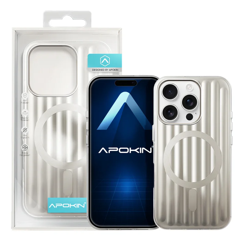 Capa Apokin para iPhone 16 Pro Metálica com MagSafe Preto - Imagem 4