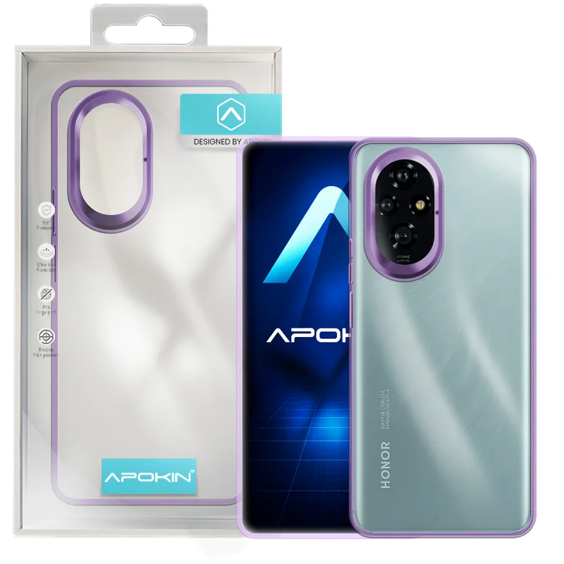 Capa Apokin para Honor 200 Pro Acrílica Transparente Preto - Imagem 4