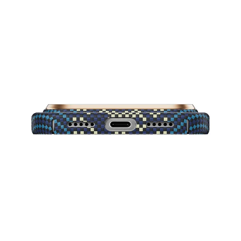 Capa Apokin BENKS Knight Air C1 para Apple iPhone 17 Pro e 18 Pro Kevlar Magnética Azul - Imagem 5