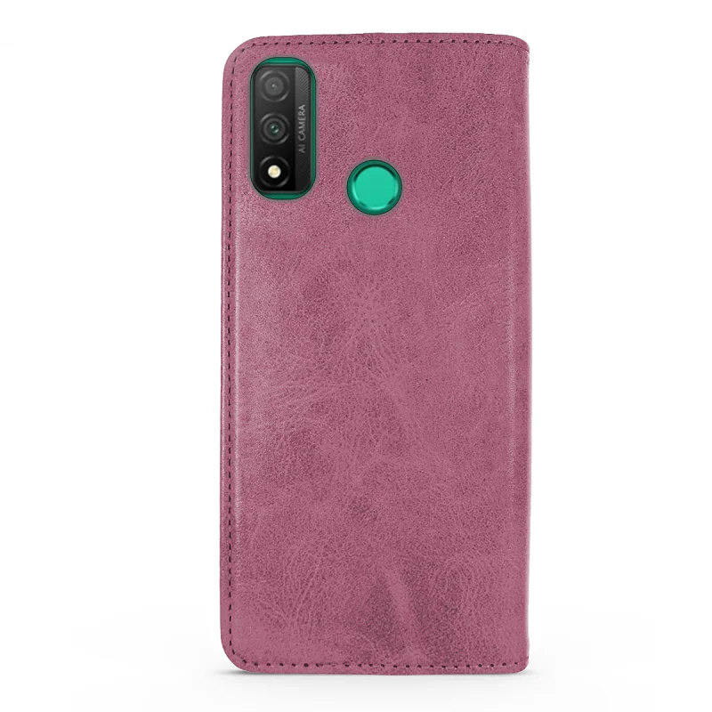Capa Apokin para Huawei P Smart 2020 em Pele Sintética com Porta-Cartões Vermelho - Imagem 2